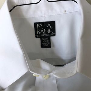 JoS. A. Bank White Dress Shirt, Slim Fit